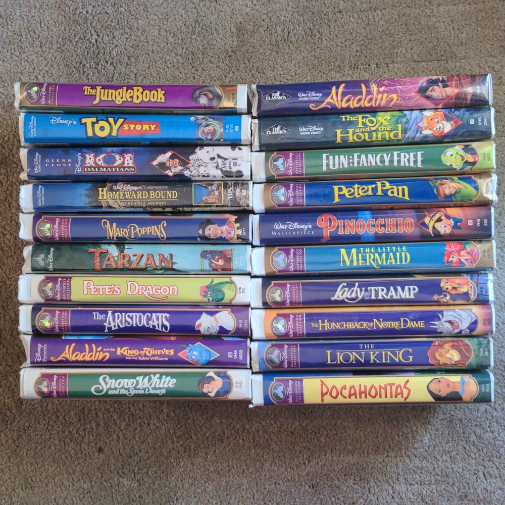Lot of 20 Disney VHS movies